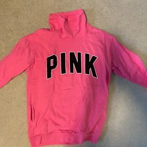 PINK cowl neck crewneck